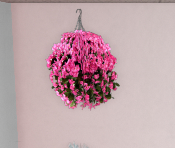 Second Life Marketplace Pink Hanging Flowers